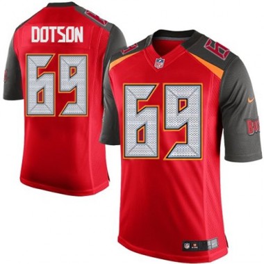 Limited Nike Youth Demar Dotson Red Home Jersey: NFL #69 Tampa Bay Buccaneers