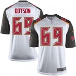 Limited Nike Youth Demar Dotson White Road Jersey: NFL #69 Tampa Bay Buccaneers