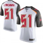 Game Nike Men's Danny Lansanah White Road Jersey: NFL #51 Tampa Bay Buccaneers