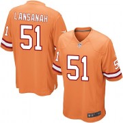 Limited Nike Men's Danny Lansanah Orange Alternate Jersey: NFL #51 Tampa Bay Buccaneers