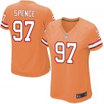 Game Nike Women's Akeem Spence Orange Alternate Jersey: NFL #97 Tampa Bay Buccaneers