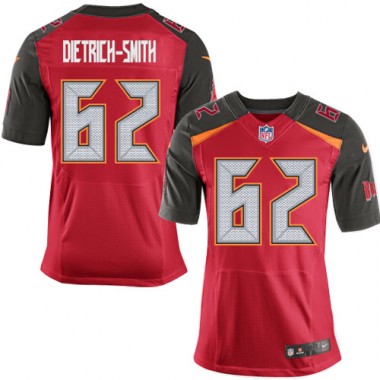 Elite Nike Men's Evan Dietrich-Smith Red Home Jersey: NFL #62 Tampa Bay Buccaneers