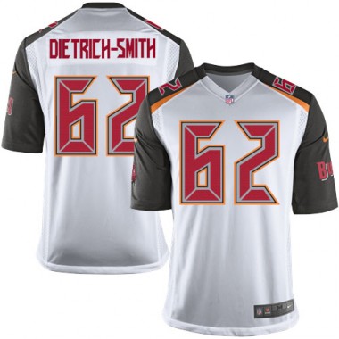 Elite Nike Youth Evan Dietrich-Smith White Road Jersey: NFL #62 Tampa Bay Buccaneers