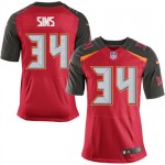 Elite Nike Men's Charles Sims Red Home Jersey: NFL #34 Tampa Bay Buccaneers