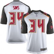 Limited Nike Men's Charles Sims White Road Jersey: NFL #34 Tampa Bay Buccaneers
