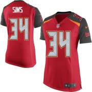 Game Nike Women's Charles Sims Red Home Jersey: NFL #34 Tampa Bay Buccaneers