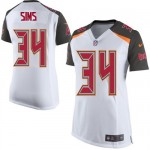 Limited Nike Women's Charles Sims White Road Jersey: NFL #34 Tampa Bay Buccaneers