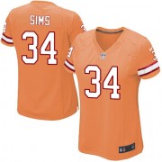 Game Nike Women's Charles Sims Orange Alternate Jersey: NFL #34 Tampa Bay Buccaneers