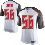 Limited Nike Men's Jacquies Smith White Road Jersey: NFL #56 Tampa Bay Buccaneers