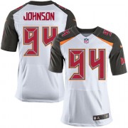 Elite Men's Anthony Nelson White Road Jersey: Football #98 Tampa Bay Buccaneers