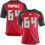 Elite Nike Men's Kevin Pamphile Red Home Jersey: NFL #64 Tampa Bay Buccaneers