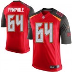 Limited Nike Men's Kevin Pamphile Red Home Jersey: NFL #64 Tampa Bay Buccaneers