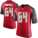 Game Nike Men's Kevin Pamphile Red Home Jersey: NFL #64 Tampa Bay Buccaneers