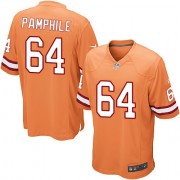 Limited Nike Men's Kevin Pamphile Orange Alternate Jersey: NFL #64 Tampa Bay Buccaneers