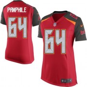 Women's Nike Tampa Bay Buccaneers #64 Kevin Pamphile Elite Red Team Color NFL Jersey