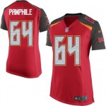 Limited Nike Women's Kevin Pamphile Red Home Jersey: NFL #64 Tampa Bay Buccaneers