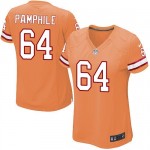 Limited Nike Women's Kevin Pamphile Orange Alternate Jersey: NFL #64 Tampa Bay Buccaneers