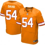 Elite Nike Men's Lavonte David Orange Alternate Jersey: NFL #54 Tampa Bay Buccaneers