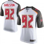 Limited Nike Men's William Gholston White Road Jersey: NFL #92 Tampa Bay Buccaneers