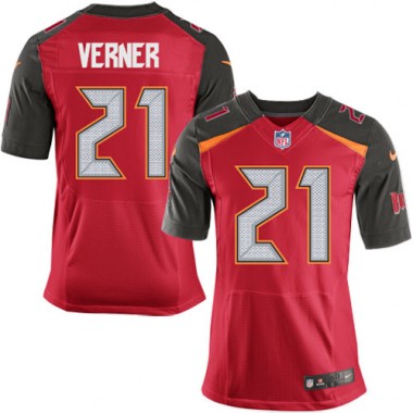 Elite Nike Men's Alterraun Verner Red Home Jersey: NFL #21 Tampa Bay Buccaneers
