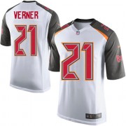 Game Nike Men's Alterraun Verner White Road Jersey: NFL #21 Tampa Bay Buccaneers
