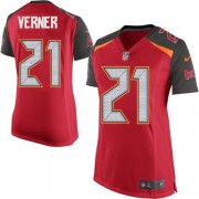 Women's Nike Tampa Bay Buccaneers #21 Alterraun Verner Elite Red Team Color NFL Jersey