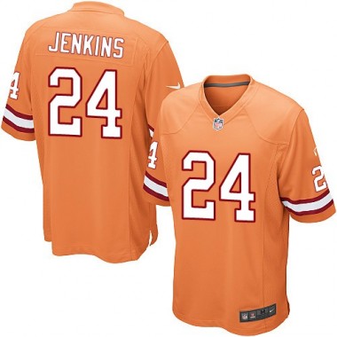 Limited Nike Youth Mike Jenkins Orange Alternate Jersey: NFL #24 Tampa Bay Buccaneers
