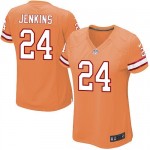 Limited Nike Women's Mike Jenkins Orange Alternate Jersey: NFL #24 Tampa Bay Buccaneers