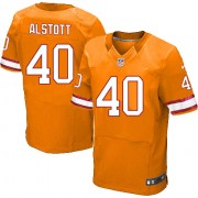 Men's Nike Tampa Bay Buccaneers #40 Mike Alstott Elite Orange Glaze Alternate NFL Jersey