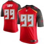 Limited Nike Men's Warren Sapp Red Home Jersey: NFL #99 Tampa Bay Buccaneers