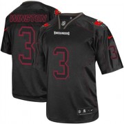 Limited Nike Men's Jameis Winston Lights Out Black Jersey: NFL #3 Tampa Bay Buccaneers
