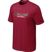 Nike Tampa Bay Buccaneers Sideline Legend Authentic Font Dri-FIT NFL T-Shirt - Red
