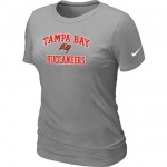 Nike Tampa Bay Buccaneers Women's Heart & Soul NFL T-Shirt - Light Grey