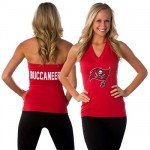 All Sport Couture Tampa Bay Buccaneers Women's Blown Cover Halter Top - Red
