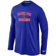 Tampa Bay Buccaneers Heart & Soul Long Sleeve Football T-Shirt - Blue