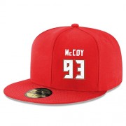 Football Tampa Bay Buccaneers #93 Gerald McCoy Snapback Adjustable Player Hat - Red/White