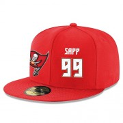 Football Tampa Bay Buccaneers #99 Warren Sapp Snapback Adjustable Player Hat - Red/White