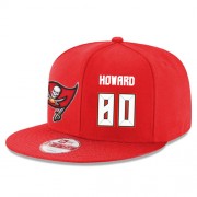 Football Tampa Bay Buccaneers #80 O. J. Howard Snapback Adjustable Player Hat - Red/White