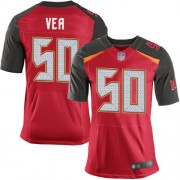 Elite Men's Vita Vea Red Home Jersey: Football #50 Tampa Bay Buccaneers