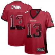 Elite Women's Mike Evans Red Jersey: Football #13 Tampa Bay Buccaneers Drift Fashion