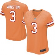 Limited Nike Women's Jameis Winston Orange Alternate Jersey: NFL #3 Tampa Bay Buccaneers
