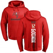 Football Tampa Bay Buccaneers #12 Chris Godwin Red Backer Pullover Hoodie